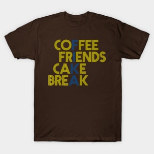 Coffee Friends Cake Break Fika T-Shirt